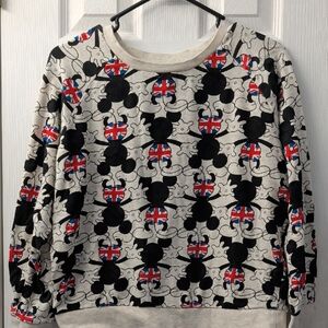 Disney Black and White Graphic Sweatshirt